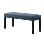 Banc de salle à manger en tissu Biony Roundhill Furniture avec garniture cloutée