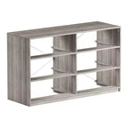Commode Okak Modern à 5/6/8 tiroirs en tissu avec plateau en bois résistant à l'eau pour exposition, parfaite pour l'organisation dans les petites pièces
