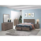 Commode 4 tiroirs Okak, 81 cm de large, style côtier, avec tiroirs à glissement facile, surface optimisée pour la décoration, organisateur de chambre polyvalent