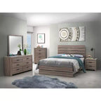 Commode 4 tiroirs Okak, 81 cm de large, style côtier, avec tiroirs à glissement facile, surface optimisée pour la décoration, organisateur de chambre polyvalent