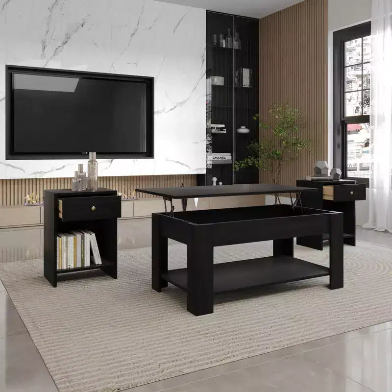 Ensemble de 3 tables basses Magnolia pour la maison