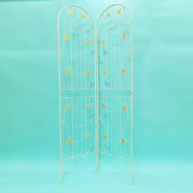 MAYEERTY Lot de 2 treillis de jardin en métal antirouille verts de 220 x 50 cm pour plantes grimpantes