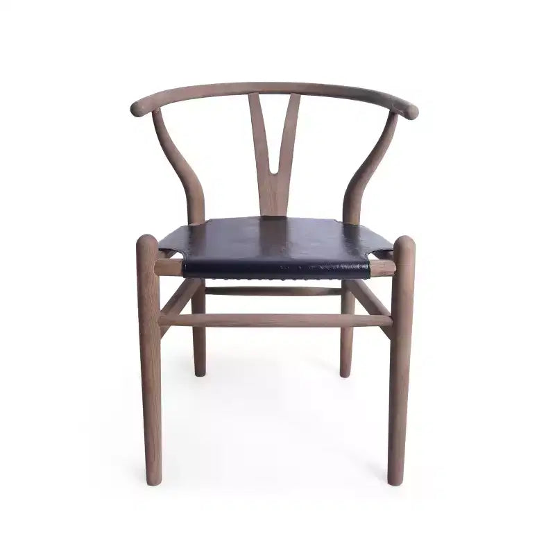 Chaise de salle à manger Christopher Knight Home Gessford en similicuir rustique et bois de frêne