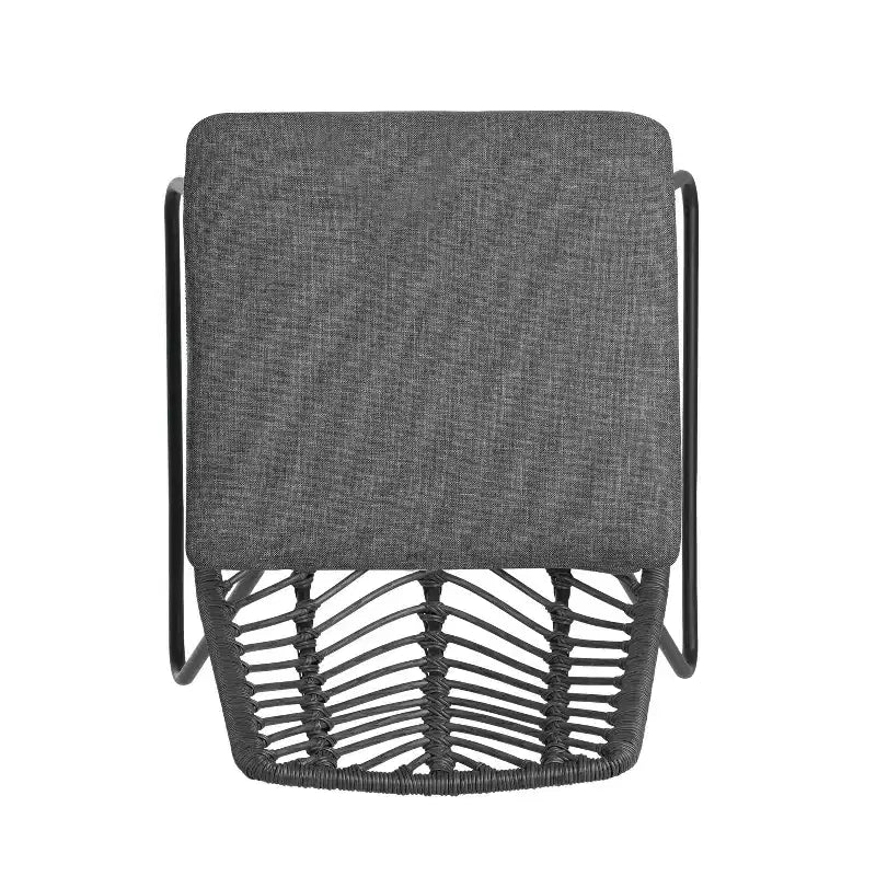 MAYEERTY Lot de 2 Chaises Avec 2 Coussins Gris Assise Confortable pour Salon Salle à Manger
