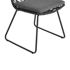 MAYEERTY Lot de 2 Chaises Avec 2 Coussins Gris Assise Confortable pour Salon Salle à Manger
