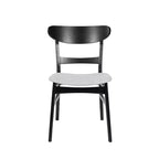 Ensemble de salle à manger 5 pièces Jinna Mid-Century Modern Christopher Knight Home en hévéa avec chaises rembourrées