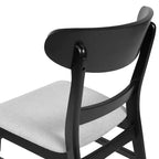 Ensemble de salle à manger 5 pièces Jinna Mid-Century Modern Christopher Knight Home en hévéa avec chaises rembourrées