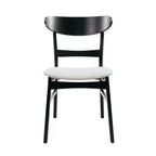 Ensemble de salle à manger 5 pièces Jinna Mid-Century Modern Christopher Knight Home en hévéa avec chaises rembourrées