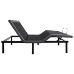 Sommier Articulé avec Massage, Inclinaison Tête et Pieds, 2 Ports USB Intégrés, Veilleuse LED, Télécommande Sans Fil, 4 Pieds Réglables, Noir