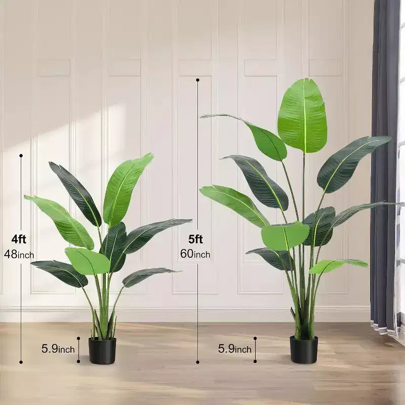 Acekool 48 Oiseaux de Paradis Artificiels - Plante Tropicale Artificielle Réaliste