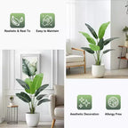 Acekool 48 Oiseaux de Paradis Artificiels - Plante Tropicale Artificielle Réaliste
