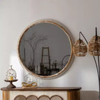 Maxax Wood Flat Wall Mirror