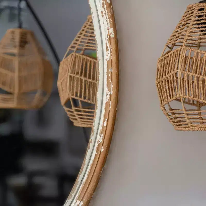 Miroir mural plat Maxax en bois
