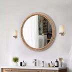 Miroir mural plat Maxax en bois
