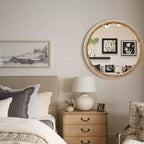 Miroir mural plat Maxax en bois