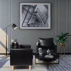 TYBOATLE Décor Chaise en Lin Confortable à Accoudoirs Ronds, Lot de 2, pour Salon, Fauteuil de Lecture Détente à Dossier Haut pour Salon, Chambre, Salle d'Attente, Noir