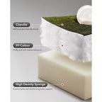 Fauteuil inclinable pivotant Acekool avec rotation à 360°, bascule à 30° et inclinaison à 135°, revêtement en chenille et cadre en acier pour petits espaces