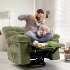 Fauteuil inclinable pivotant Acekool avec rotation à 360°, bascule à 30° et inclinaison à 135°, revêtement en chenille et cadre en acier pour petits espaces