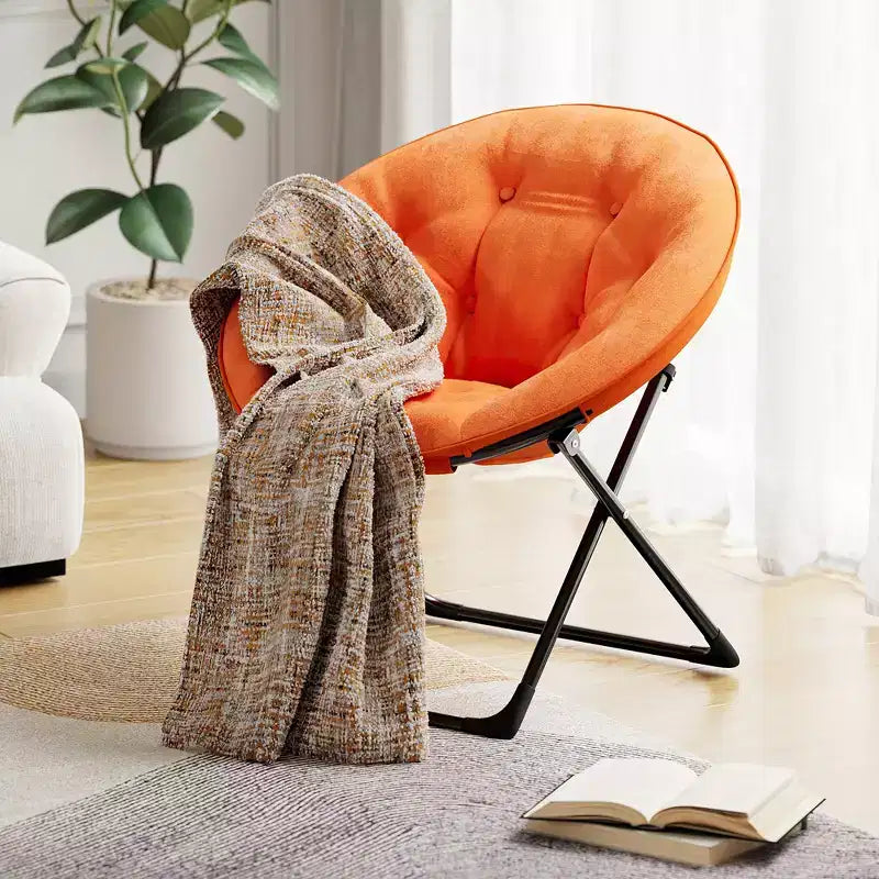 Chaise à fleurs d'intérieur en coton et fer - Chaise d'intérieur confortable, chaise décorative