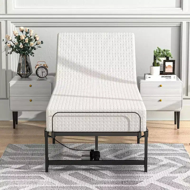 Sandinrayli Sommier électrique réglable avec télécommande, Twin XL
