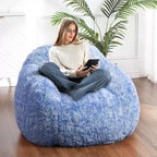 Pouf Géant Doux et Moelleux GustoWave avec Accoudoir pour Lecture Salon