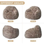 Pouf Géant Doux et Moelleux GustoWave avec Accoudoir pour Lecture Salon
