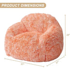 Pouf Géant Doux et Moelleux GustoWave avec Accoudoir pour Lecture Salon