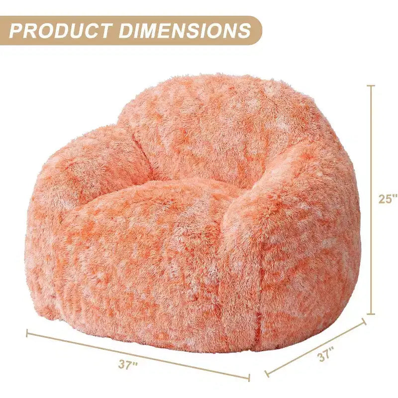 Pouf Géant Doux et Moelleux GustoWave avec Accoudoir pour Lecture Salon