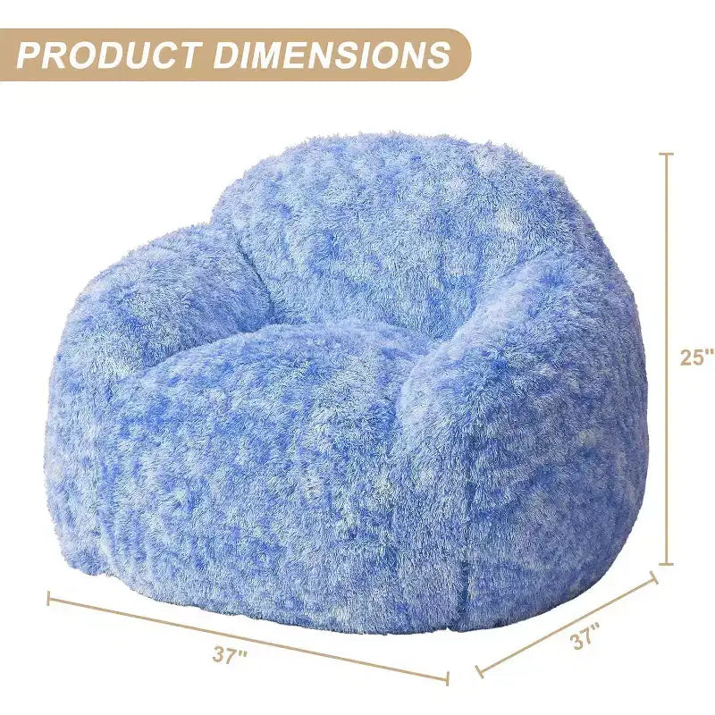 Pouf Géant Doux et Moelleux GustoWave avec Accoudoir pour Lecture Salon