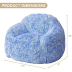 Pouf Géant Doux et Moelleux GustoWave avec Accoudoir pour Lecture Salon