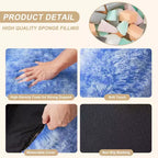Pouf Géant Doux et Moelleux GustoWave avec Accoudoir pour Lecture Salon