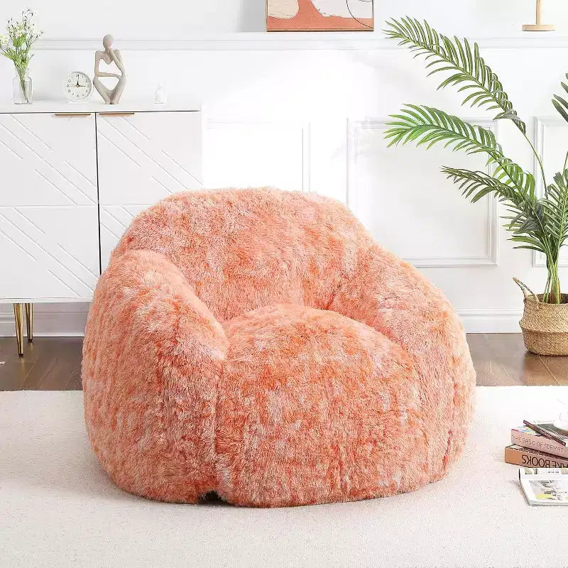 Pouf Géant Doux et Moelleux GustoWave avec Accoudoir pour Lecture Salon