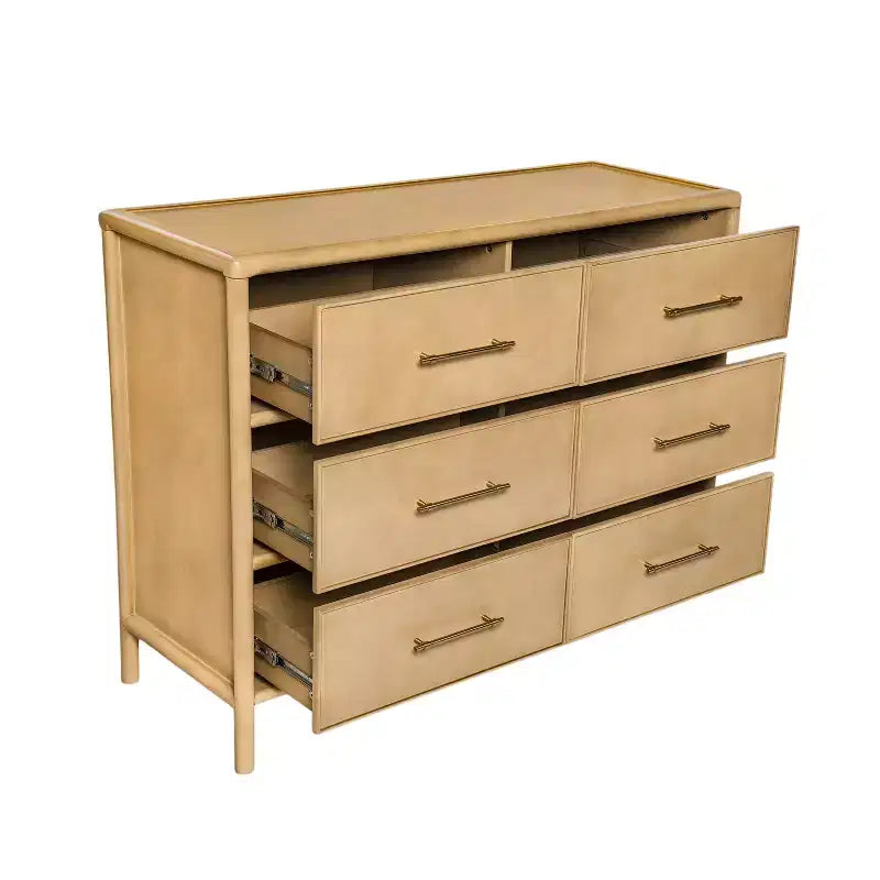 Christopher Knight Home Citlali Armoire de Rangement 6 Tiroirs en Bois d'Acacia Vintage 122 cm