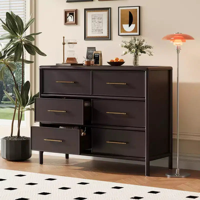 Christopher Knight Home Citlali Armoire de Rangement 6 Tiroirs en Bois d'Acacia Vintage 122 cm