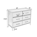 Christopher Knight Home Citlali Armoire de Rangement 6 Tiroirs en Bois d'Acacia Vintage 122 cm