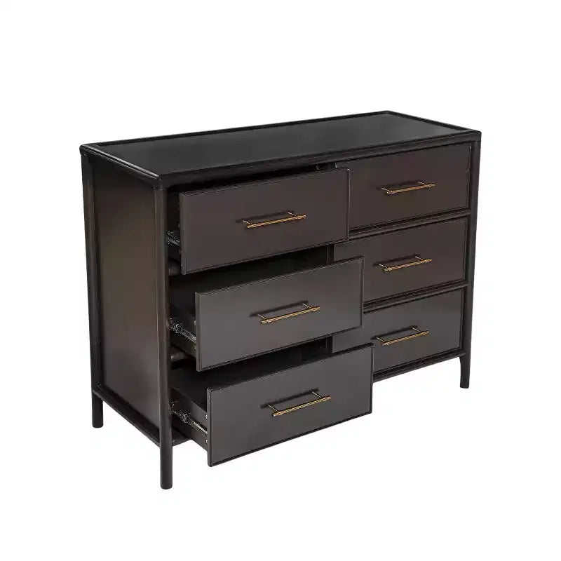 Christopher Knight Home Citlali Armoire de Rangement 6 Tiroirs en Bois d'Acacia Vintage 122 cm