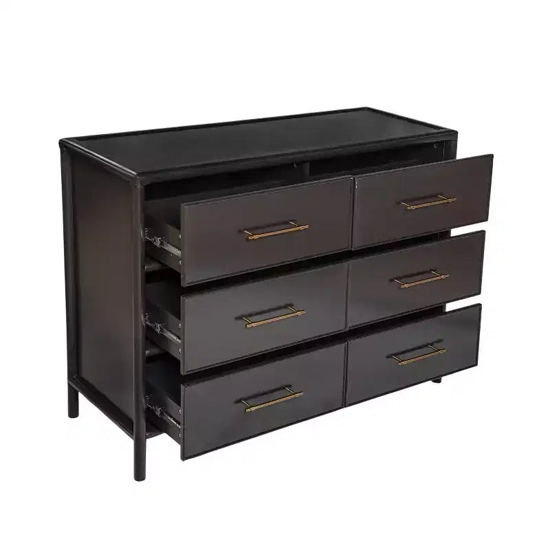 Christopher Knight Home Citlali Armoire de Rangement 6 Tiroirs en Bois d'Acacia Vintage 122 cm
