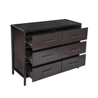 Christopher Knight Home Citlali Armoire de Rangement 6 Tiroirs en Bois d'Acacia Vintage 122 cm