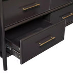 Christopher Knight Home Citlali Armoire de Rangement 6 Tiroirs en Bois d'Acacia Vintage 122 cm