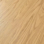 Table de salle à manger de cuisine de ferme moderne PexFix 67 x 33,5, table de cuisine ovale en chêne avec pieds tissés en rotin pour cuisine, bar, salon