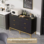 Commode à 7 tiroirs pour chambre à coucher, commode de rangement moderne et simple pour placard avec plateau large, commode haute en bois