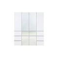HomeStock 70.9 in.H x 17.72 in.W White Wood Composite Closet System for Universal Storage with Storage Bins