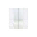 HomeStock 70.9 in.H x 17.72 in.W White Wood Composite Closet System for Universal Storage with Storage Bins