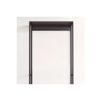 HomeStock Système de rangement pour placard en bois composite noir 77,7 po H x 31,5 po L avec bacs de rangement pour un rangement universel
