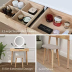 Coiffeuse 31,5 po avec miroir à DEL