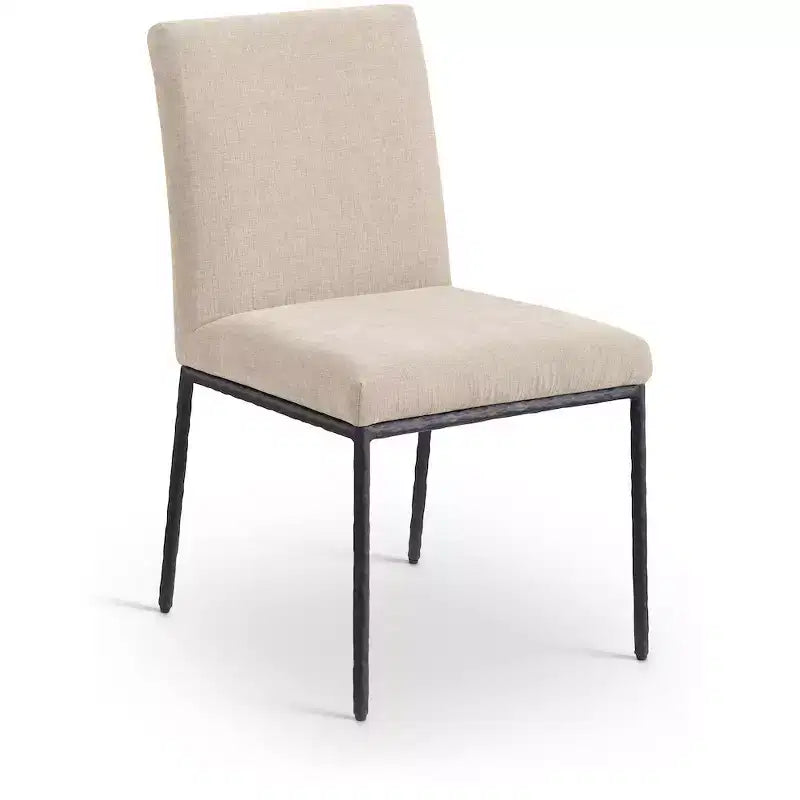 Meridian Furniture, Chaises de salle à manger Reeves en tissu chenille, lot de 2
