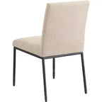 Meridian Furniture, Chaises de salle à manger Reeves en tissu chenille, lot de 2