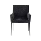 Meridian Furniture, Chaises de salle à manger Reeves en tissu chenille, lot de 2