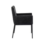 Meridian Furniture, Chaises de salle à manger Reeves en tissu chenille, lot de 2