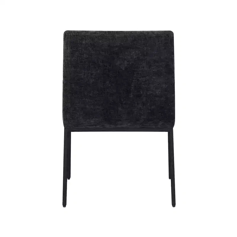 Meridian Furniture, Chaises de salle à manger Reeves en tissu chenille, lot de 2